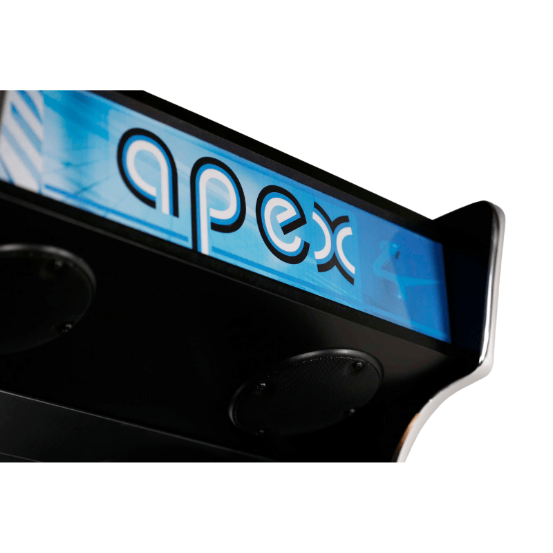 Bespoke Arcades Apex Custom Arcade Machine Black Finish Apex marquee view