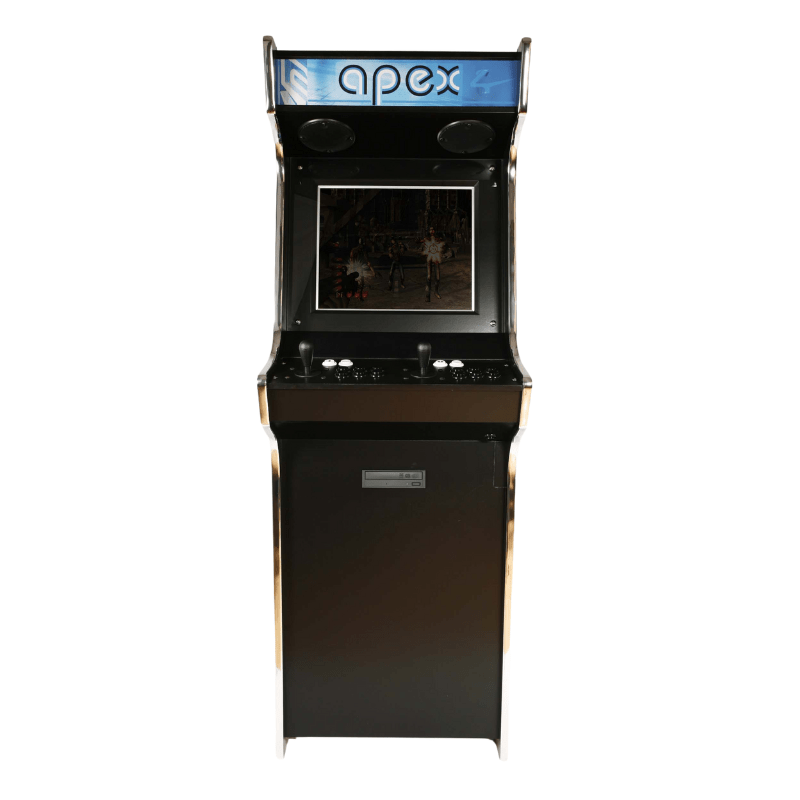 Bespoke Arcades Apex Custom Arcade Machine Black Finish Front View