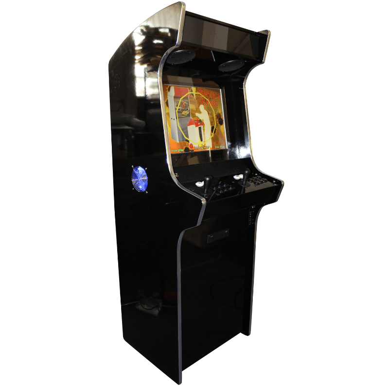 Bespoke Arcades Apex Custom Arcade Machine Black polished Finish full side  View