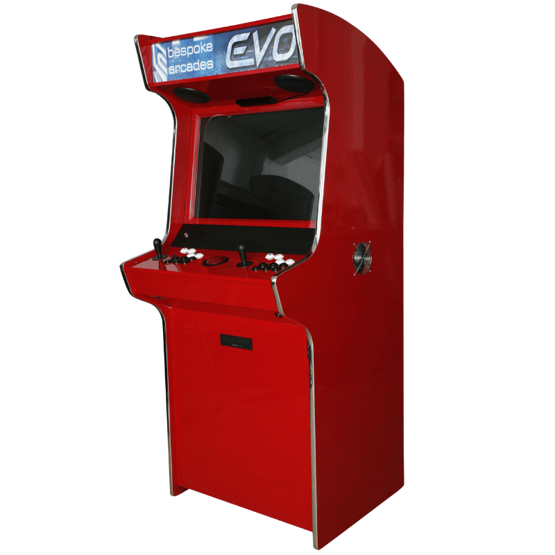 Bespoke Arcades EVO ELITE Custom Arcade Machine red Full View