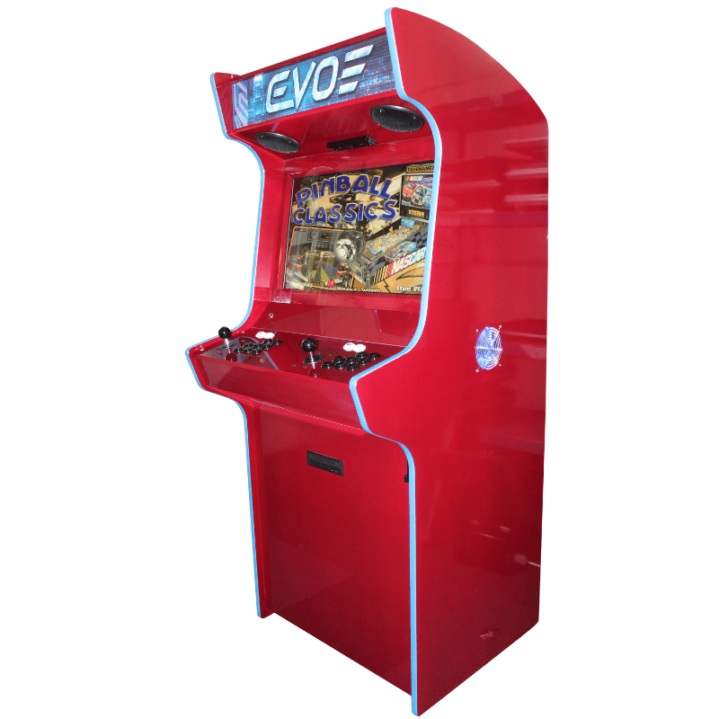 Bespoke Arcades EVO ELITE Custom Arcade Machine red quad polish Full View