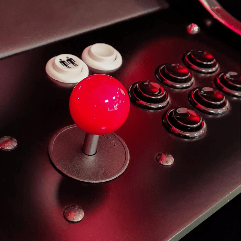 Bespoke Arcades EVO MEDIA Ball Top  Joystick Close View