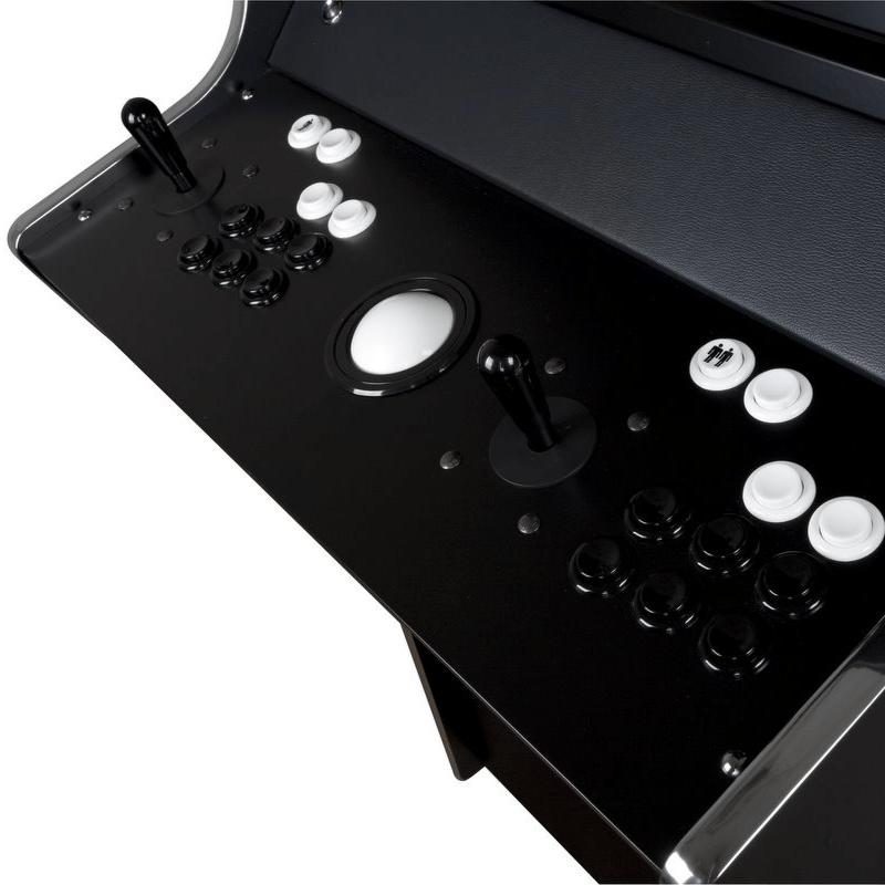 Bespoke Arcades EVO MEDIA Custom Arcade Machine Black Finish Control panel side view