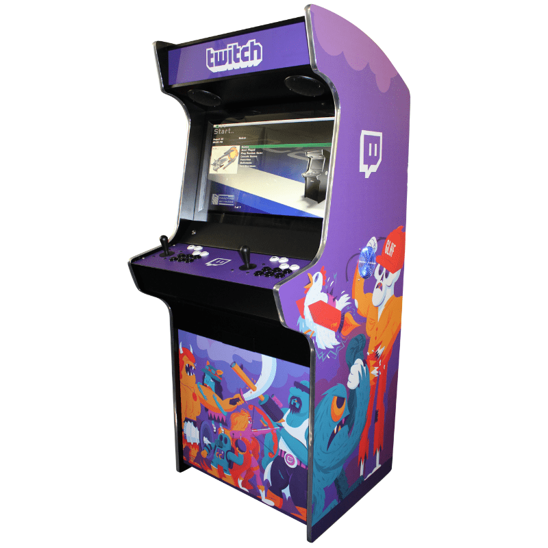 Bespoke Arcades EVO MEDIA Custom Arcade Machine TWITCH Full View