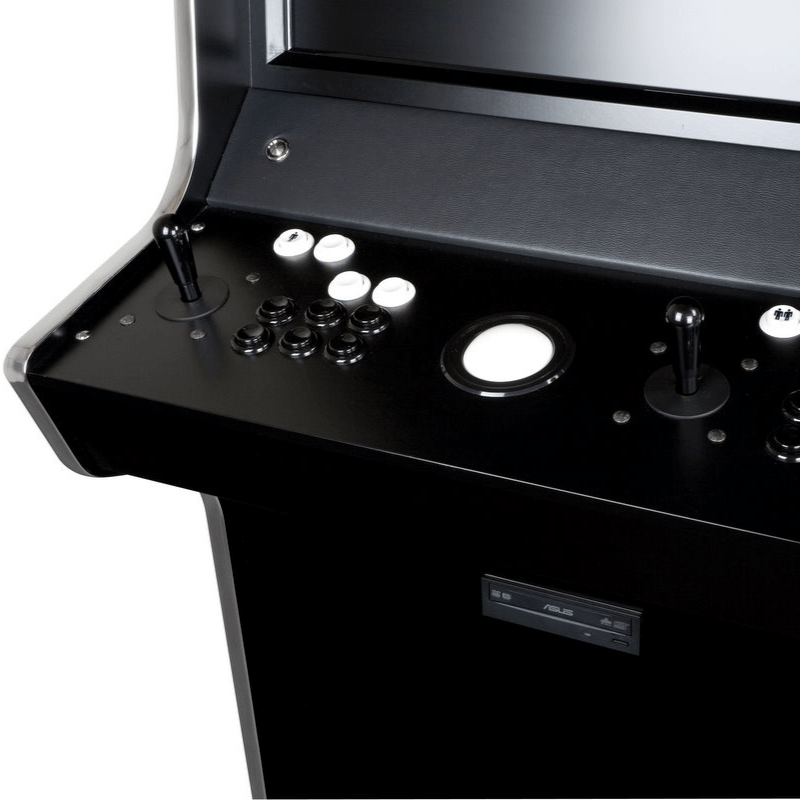 Bespoke Arcades EVO PLAY Custom Arcade Machine Black Finish Control panel front view