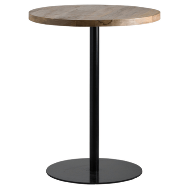 Hill Interiors Franklin Hardwood Circular Bar Table Full View