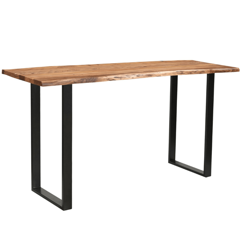 Hill Interiors Live Edge Large Bar Table Full View