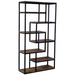 Hill Interiors Multi Shelf Industrial Shelf Unit Angled Full View