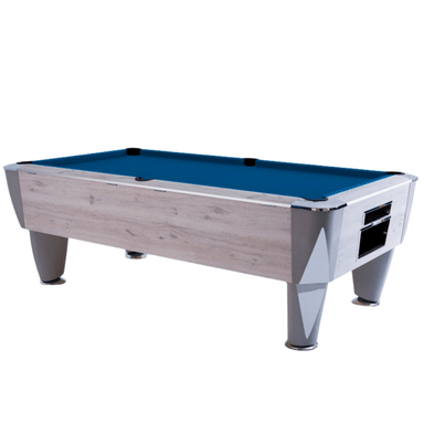 SAM Leisure Magno Champion American Pool Table blue Cloth full view 